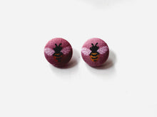 Charger l&#39;image dans la galerie, Duo chou - rose avec abeilles
