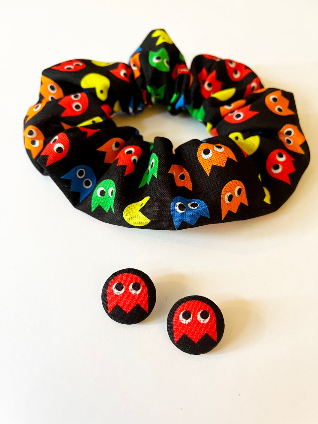 Duo chou - Pac Man boucles d’oreilles boutons fantômes seulement